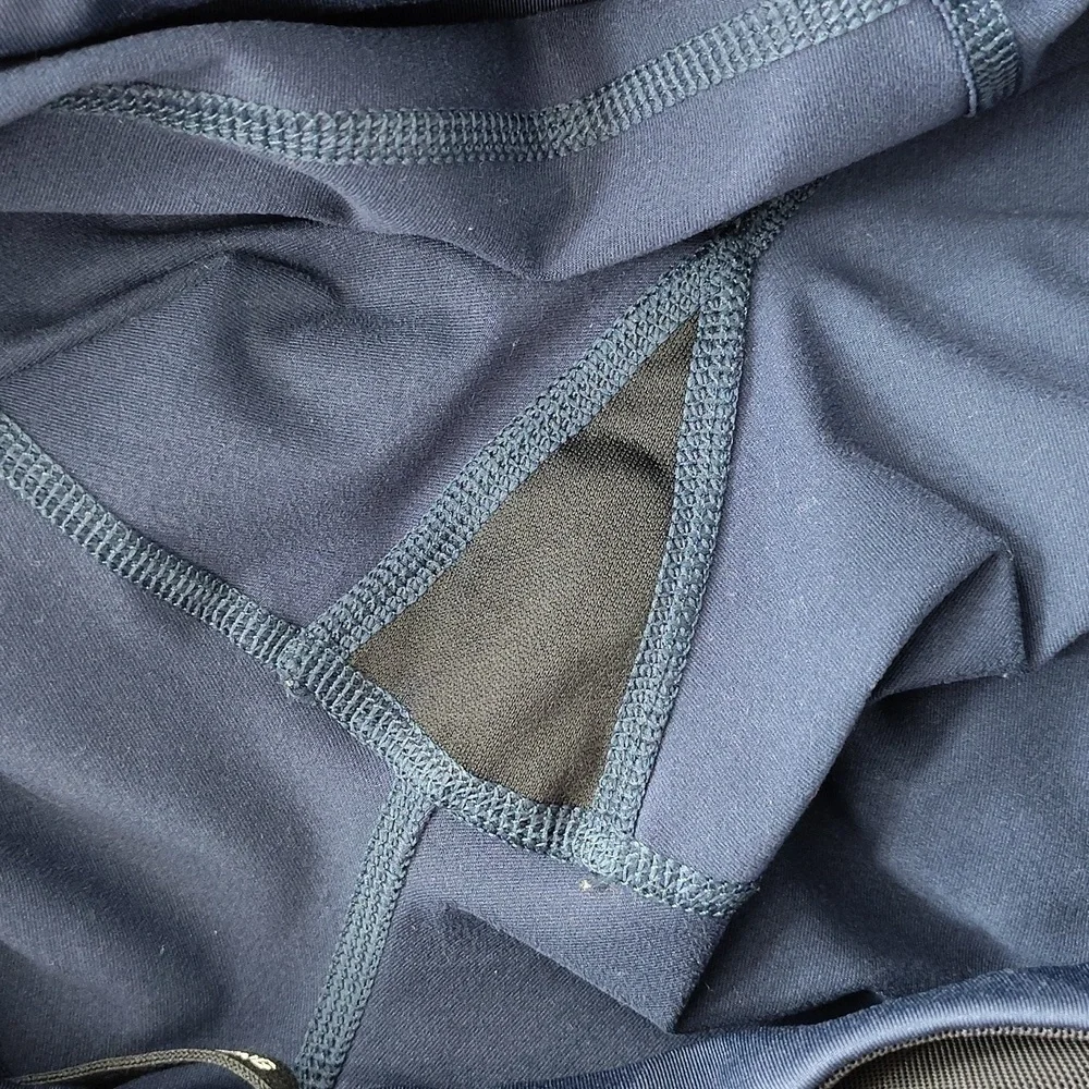 Nike Running ankle legging pants small blue women's athletic stretch drawstring